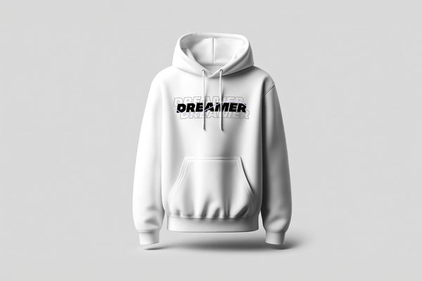 Dreamer - Front Minimal Graphic Printed Regular Fit Premium Hoodie